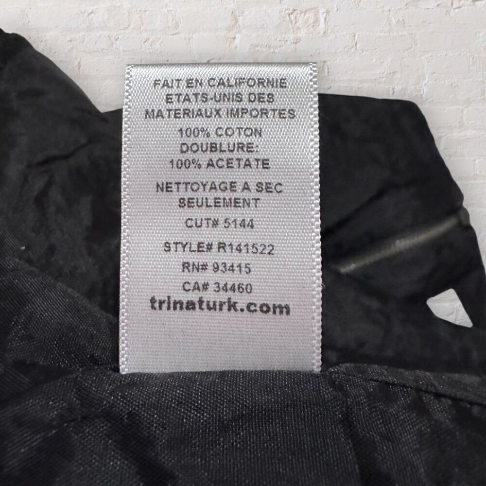 TRINA TURK Black Jacquard Graphic Confetti Pixel Grid Colorful Mini Skirt 8 - Picture 6 of 6